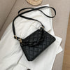 Chic Chain Women Small Messenger Bag Lattice Pattern Classic Design PU Leather Daily Candy Shoulder Bag Crossbody Handbags 2022