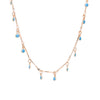 Chic Multicolor Opal Stone Choker Necklaces Gold Color Chain Crystal Necklace for Women Jewelry Short Chockers Collar