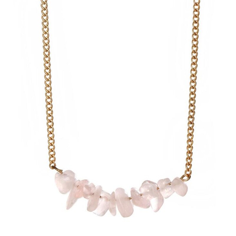 Chic Multicolor Opal Stone Choker Necklaces Gold Color Chain Crystal Necklace for Women Jewelry Short Chockers Collar