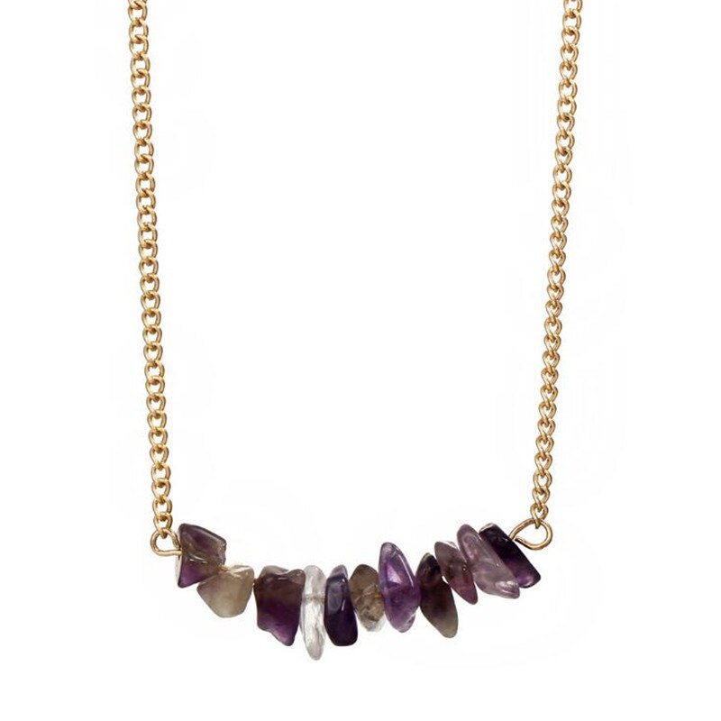 Chic Multicolor Opal Stone Choker Necklaces Gold Color Chain Crystal Necklace for Women Jewelry Short Chockers Collar
