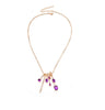 Chic Multicolor Opal Stone Choker Necklaces Gold Color Chain purple Crystal Necklace for Women Short Chockers Collar