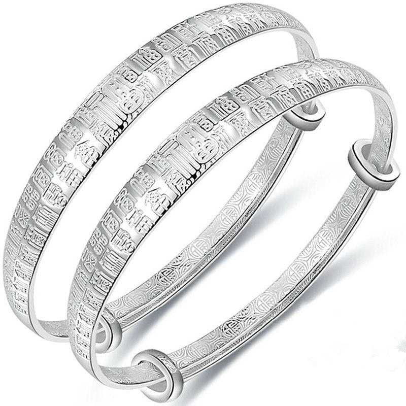 Children'S Jewelry S999 Sterling Silver Bracelet Baby Birthd Gift Blessing Religious Silver Bracelet