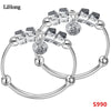 Children's Jewelry 990 Children's Bracelet Fashion Personality Silver Bangle Bells Sterling Silver Baby Bracelets