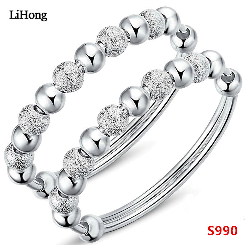 Children's Jewelry 990 Children's Bracelet Fashion Personality Silver Bangle Bells Sterling Silver Baby Bracelets