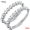 Children's Jewelry 990 Children's Bracelet Fashion Personality Silver Bangle Bells Sterling Silver Baby Bracelets