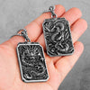 Chinese Dragon Good Meaning Amulet Stainless Steel Men Necklaces Pendants Chain for Boyfriend Jewelry Creativity Gift