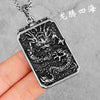 Chinese Dragon Good Meaning Amulet Stainless Steel Men Necklaces Pendants Chain for Boyfriend Jewelry Creativity Gift
