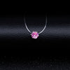 Choker Invisible Fish Line Crystal Necklace Pendants Neck Zircon Women Clavicle Chain Lady Feminino Collar