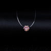 Choker Invisible Fish Line Crystal Necklace Pendants Neck Zircon Women Clavicle Chain Lady Feminino Collar