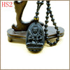 Choker Long Necklaces Pendants Guardian Buddha Jewelry Bags Beads Gift Natural Obsidian Patron Saint Charms Jade Collares Mujer