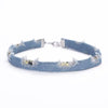 Choker Necklace Blue Distressed Frayed Denim Jeans Gothic Choker Necklace rope chain for Women jewelry gift
