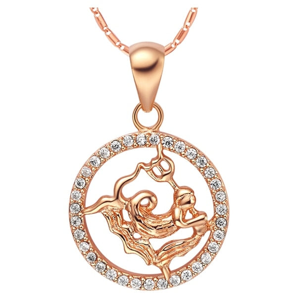 Choker Necklace Costume Jewelry Constellation Fashion Prata Sagittarius Taurus Gemini Cancer Leo Virgo Libra Scorpio N1047