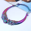 Choker Necklace Necklace Women Selling Exaggeration Colorful Necklace Exaggeration Temperament Peacock Collar Choker