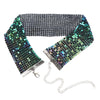 Choker Necklace Women Chain Glittery Shiny Smooth Adjustable Wide Mesh Flat Chain Metal Chocker Collar Alloy Necklace Fashion