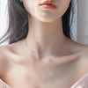 Choker Silver Pendants Necklaces 925 Sterling Silver Pendants Necklaces with Cubic Zirconia