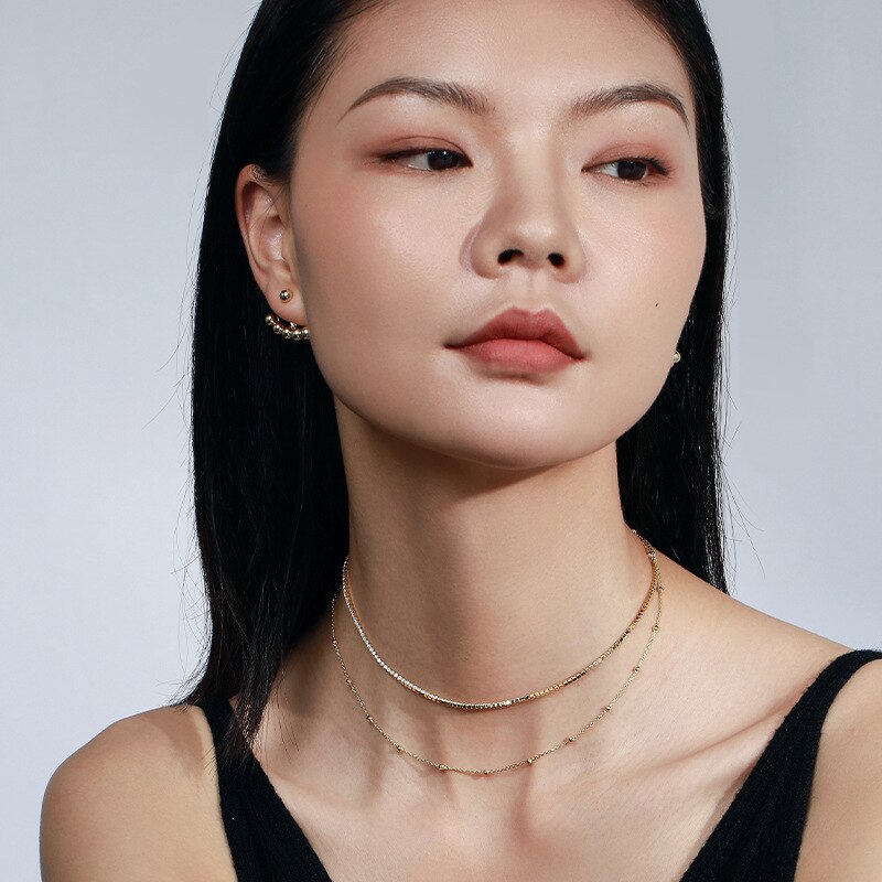 Chokers Double Sweet Retro Style Clavicle Chain Contracted Design Classic Styles Are Great For A Variety Of Occasions