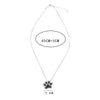 Chokers Necklace Silver Color Crystal Dog Paw Animal Feet Jewelry For Women Clavicle Chain Feet Pendant Statement Necklaces