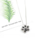 Chokers Necklace Silver Color Crystal Dog Paw Animal Feet Jewelry For Women Clavicle Chain Feet Pendant Statement Necklaces