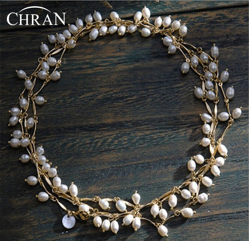 Promotion Item! Luxury Multiple Layer Freshwater Pearl Necklace For Women Chunky Statement Bridal Necklace Jewelry 150cm