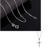 Christian Cross Necklace Pendants New S925 Sterling Silver Zircon Jesus Cross Charms Pendant For Women Men Body Jewelry