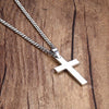 Christian Cross Pendant Necklace Men's Necklace Metal Religious Amulet Pendant Accessory Party Jewelry