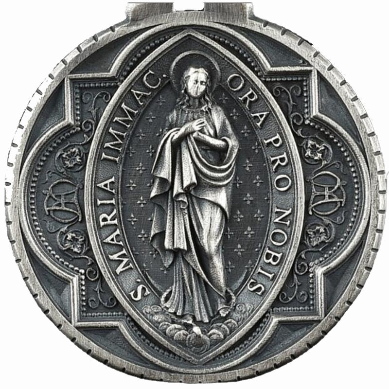 Christian Virgin Mary pendant necklaces for women religious Jewelry on the neck Catholic vintage badge tag man chain necklace