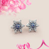 Christma collection earings brinco 925 Sterling Silver Snowflake Stud Earrings for women fine jewelry   ER035