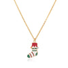 Christmas Sock Pedant Necklace for Women Stainless Steel Clavicle Chains Necklaces Lucky Christmas Jewerly Gifts collares mujer
