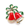 Christmas Tree Brooches for Women Rhinestone Xmas Bells Brooch Gift Jewelry Festival Brooch Winter Coat Cap Brooches