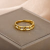 Chunky Chain Rings For Women Men 2023 Trend Stainless Steel Gold Color Ring Wedding Engagement Jewelry Gift Anillos mujer