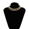 Chunky Punk Choker Women Necklace Miami Gold Color Cuban Chain Men Necklace Collar Thicken HipHop Rock Cool Lovers Jewelry