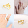 Cinta Pribadi Hati Nama Cincin untuk Wanita Huruf Kustom Beberapa Cincin Stainless Steel Emas Warna Perak Cincin Perhiasan Hadiah BFF