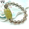 Citrine Zodiac Nature Stone Bouddha Men Women Lucky Jewerly Love Classic Style Fashion Bracelet Crystal Round Beads Buddha