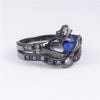 Claddagh Ring Heart 1ct Simulated Diamond ring Women Wedding jewelry gift Vintage 10K white Gold Plated Jeulias Drop shipping