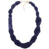 Claire Jin Single Side Wood Carving Small Beads Bamboo-pattern Ethnic Necklace Handmade Strand Necklaces Women Bohemian Jewelry