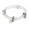 Clasp Bracelets with 3pcs Beads in a set 100% 925 Sterling Silver Jewelry