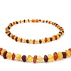Classic 10 Colors Original Amber Teething Necklace for Baby Lab Tested Authentic Natural Amber Stone Necklaces for Baby Jewelry