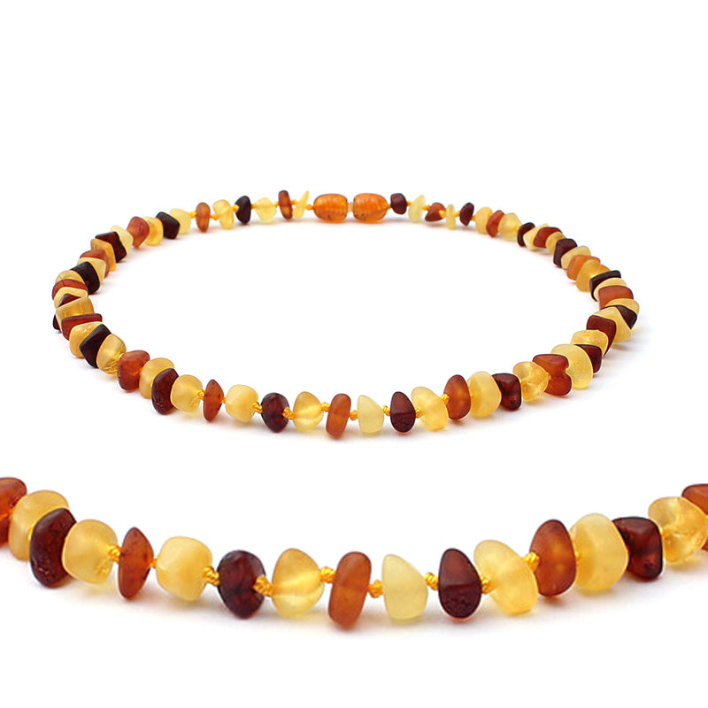 Classic 10 Colors Original Amber Teething Necklace for Baby Lab Tested Authentic Natural Amber Stone Necklaces for Baby Jewelry