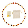 Classic 10 Colors Original Amber Teething Necklace for Baby Lab Tested Authentic Natural Amber Stone Necklaces for Baby Jewelry