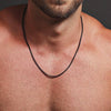 Classic 2MM Black Box Chain Necklace Men Titanium Steel Chain Necklace For Men Jewelry Gift