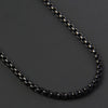 Classic 2MM Black Box Chain Necklace Men Titanium Steel Chain Necklace For Men Jewelry Gift