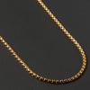 Classic 2MM Black Box Chain Necklace Men Titanium Steel Chain Necklace For Men Jewelry Gift