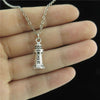 Classic 3D Totem Lighthouse Beacon Pendant Necklaces Men Women Chain Collar Souvenir Gift Jewelry Accessories