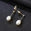 Classic 925 Silver 7-8MM Korean Fashion Jewelry Wholesale Sweet and Simple Natural Pearl Stud Earrings For Women Gift