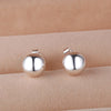 Classic 925 Sterling Silver 8mm 10MM beads studs Earrings for Women elegant Christmas gifts wedding party Jewelry