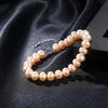 Classic 925 Sterling Silver Charm Chain 100% Natural Pearl Bracelet For Women Jewelry Accessories