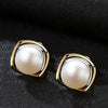 Classic 925 Sterling Silver White/Pink Pearl Push-back Stud Earrings For Women Fashion Jewelry FE0091