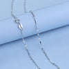 Classic Basic Chain 100%925 Sterling Silver Lobster Clasp Adjustable Necklace Lady 40CM/46CM Chain Fashion Jewelry