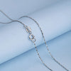 Classic Basic Chain 100%925 Sterling Silver Lobster Clasp Adjustable Necklace Lady 40CM/46CM Chain Fashion Jewelry