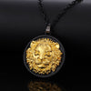 Classic Black Gold Dragon Carved CZ Pendant Necklace Vintage Punk Cool Street Jewelry for Men Hip Hop Rock Biker Jewelry Gift